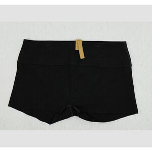 Skims Swim Shorts 4X Onyx Textured Mid-Waist Shape Tummy Control Sporty Resort